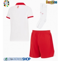 Maglie da calcio Polonia Prima Maglia Bambino Europei 2024 Manica Corta (+ Pantaloni corti)